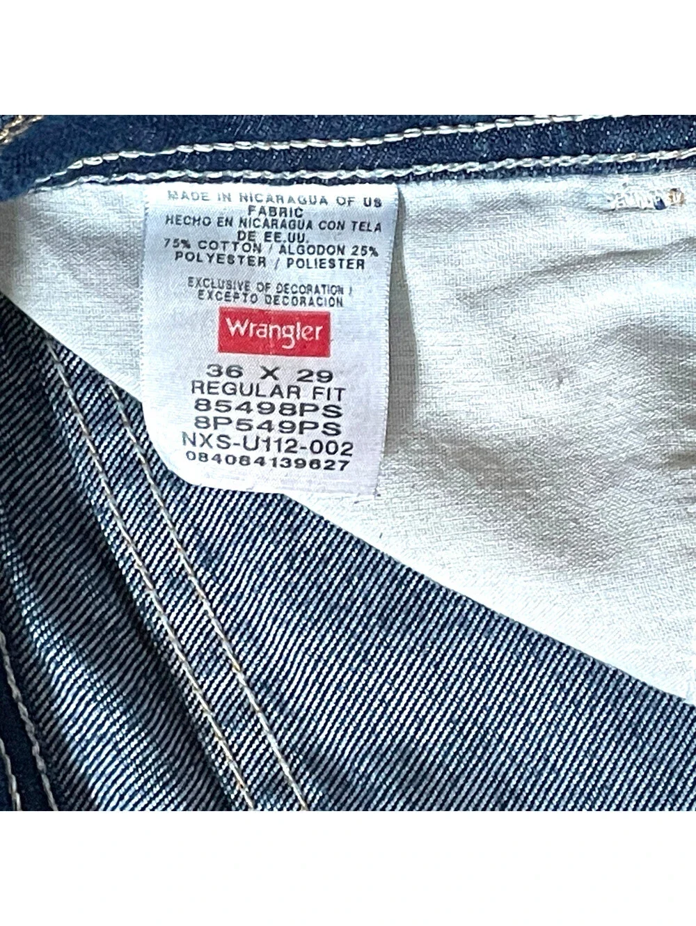 Wrangler Men Five Star Premium Flex Fit Straight Jeans 36x29